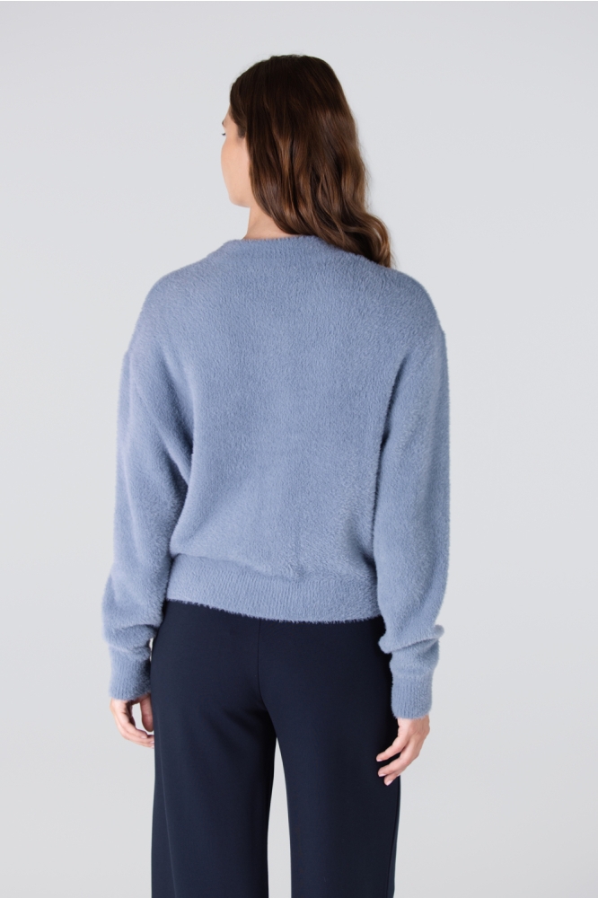 CLOE W25 VEST P 205 000761 BLUE GREY